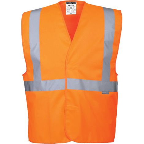 Chaleco de trabajo A.V, 1 banda reflectante C472 L/XL Naranja