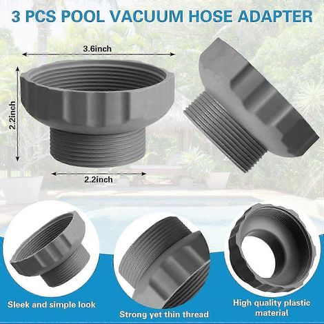 Adaptateurs de tuyau compatibles pour aspirateur de piscine et skimmer (lot de 2) 11239 - Durables et faciles à utiliser (1/5)