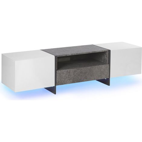 TV Stand LED RUSSEL Grey Concrete Effect (1/5)
