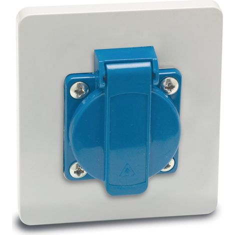Placa con toma Schuko IP54 FAMATEL (1/2)