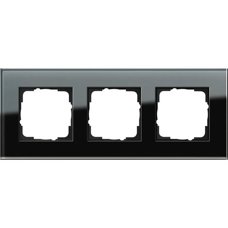 Gira Marco embellecedor 3f Gira Esprit G Negro [021305], 0213 05