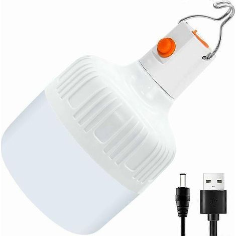 Lampe d'extérieur, lanterne de camping LED rechargeable USB 1000 lumens avec batterie suspendue 3000 mAh, lampe de camping portable étanche, 2 modes d'éclairage à intensité variable. (1/5)