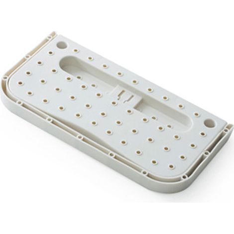 Porte-chaussures mural adhésif pliable gain de place en PP pour salle de bain blanc taille unique (1/5)