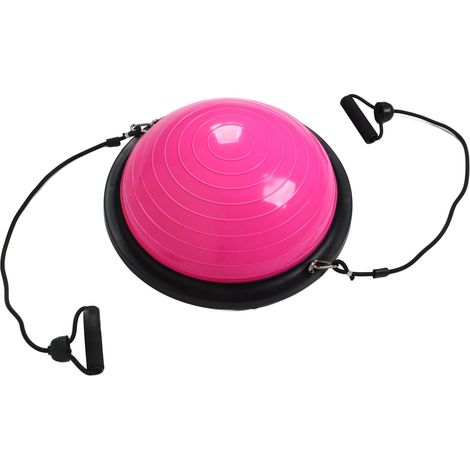 Demi-ballon de fitness de 46 cm de diamètre, surface brillante, en ABS et PVC épais, pour l'entraînement à l'équilibre, le massage et le Pilates. (1/5)