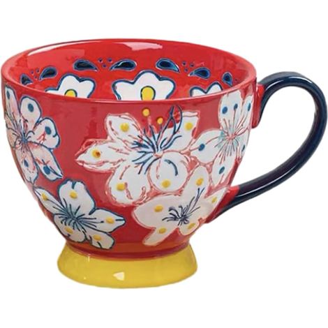 Tasse À Café - Porcelaine Sans Plomb - 300 ml - Poignée Ergonomique - Compatible Lave-Vaisselle Micro-Onde Four - Lot De 1 (1/5)