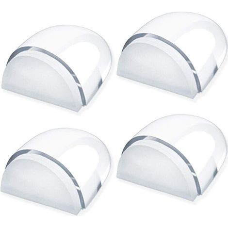 Pair Türstopper, [4er-Set] Transparente Türstopper und -puffer, selbstklebende Türstopper für Böden und Parkett, Türpuffer zum Schutz von Türen und Wänden