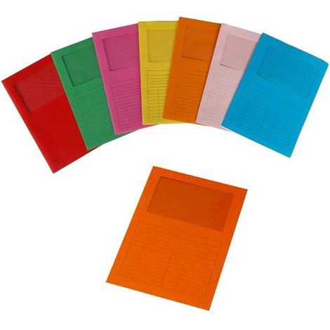 Cartiera Di Varese Fraschini Cartelline Con Finestra CFI1204 Cartoncino 200gr Verde Conf. 20 Pz Formato A4