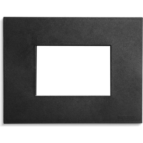 Placca 3 moduli Blackboard effetto satinato serie Pixia Master 14PX203