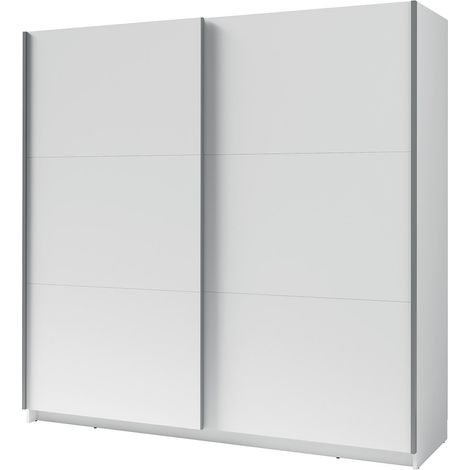 Armario, ropero 200 cm 2 puertas correderas - blanco - Colección ARSALA (1/3)