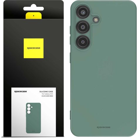 Custodia in silicone 3.0 per Galaxy S25, verde scuro (1/5)
