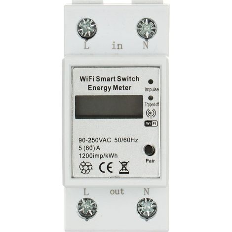 Atlo ATLO-LE1-TUYA intelligenter Zähler weiß LCD