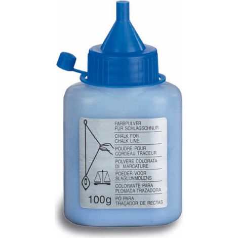Couleur bleu poudre pour le rouleau à cordon d'impact, sans graisse ni huile, en bouteille plastique.