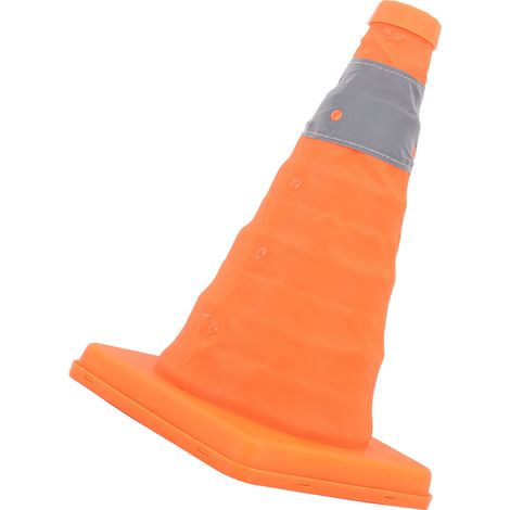 Cônes de signalisation pliables et réfléchissants, base renforcée, hauteur 30 cm (1/5)