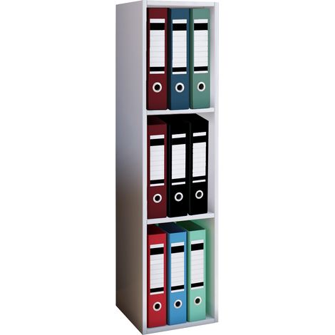 Contenitore di legno dello scaffale del file dello scaffale Offas 3f 107x34x30 - VCM