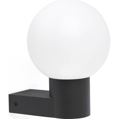 Faro Structure - Applique murale d'extérieur à 1 lumière, gris foncé IP44, E27 (ABAT-JOUR NON INCLUS) (1/3)