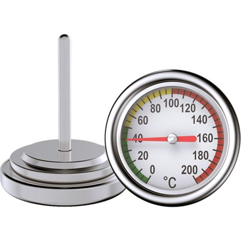 Thermomètre de four bimétallique en acier inoxydable, outils de cuisson pour barbecue, accessoires de modification pour appareils de cuisson (1/2)