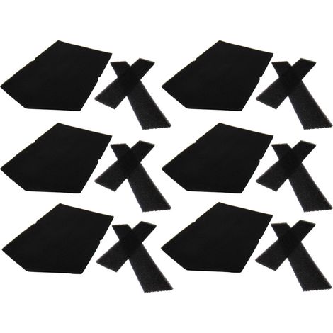 Filter-Set Tür-Filter Einfüllring Filter Schaumstoff für Miele T8000WP EcoCare Supertronic EcoComfort T8626WP EcoComfort T8627WP EcoComfort EcoCare - 6 Stück
