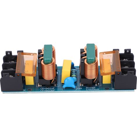 EMI Filter Module Audio Power Purifier Board 50/60Hz AC Thick Copper Foil 25A Components (1/5)