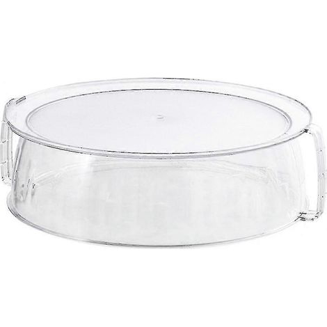 Couvercle haut en verre pour micro-ondes avec poignée, anti-éclaboussures, idéal pour réchauffer les pâtes et les restes. (1/4)
