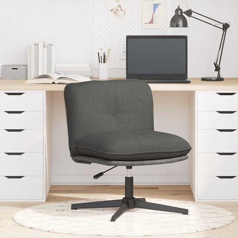 Chaise pivotante de bureau,Fauteuil de bureau, Chaise Gaming Gris foncé Tissu CFW88420 (1/5)