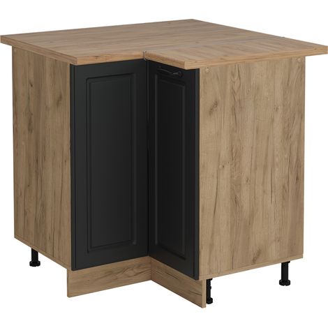 Meuble d'angle R-Line, Anthracite campagne, 75.6cm , PT Chêne, Vicco