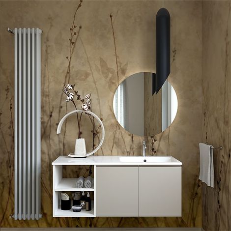 Radiatore tubolare acqua calda 13 elementi - HxL 2192x585mm 2639Watts - 2639 Watt - COMBY/3/2200/13