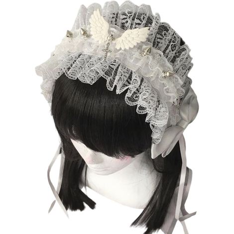Bandeau en dentelle hypoallergénique - Formatage flexible - Reste plan pour le sport - Accessoire élégant pour cheveux en dentelle (1/2)