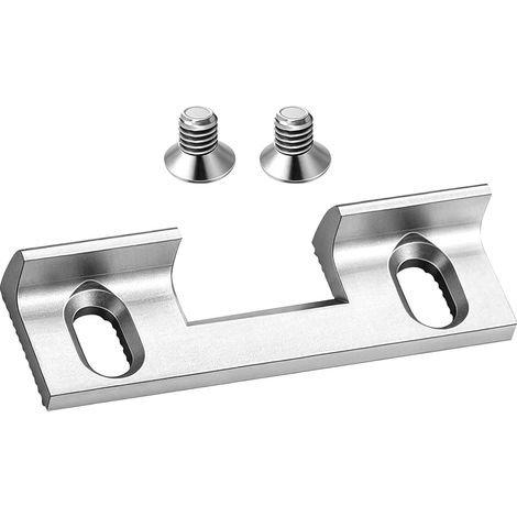 Ersatzteil für Schließblech für Eingangstüren, Typ 115, verstellbar Schließblecheinsatz aus Metall, Türschlosszubehör, 46 x 14,4 x 9 mm, 32 mm Lochabstand (1/5)