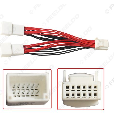 Compatible avec les câbles audio AUX Toyota et Lexus, câble de modification audio 2 en 1 pour voiture, câble de connexion en Y 1 en 2