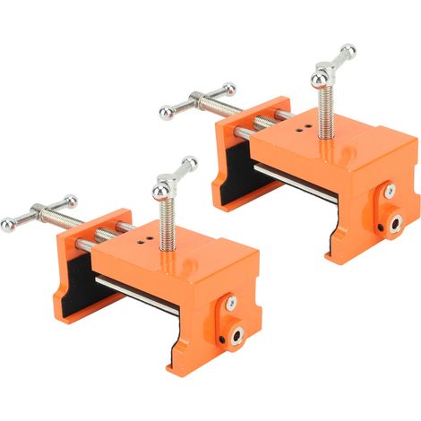 Lot de 2 pinces de fixation pour armoire, montage rapide, en alliage d'aluminium et acier. (1/5)