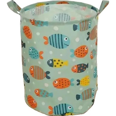 Panier à linge pliable, grande capacité, design pliable, Poisson 40x50cm L (1/2)