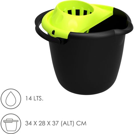 secchio per mocio oryx 14 litri con strizzatore integrato