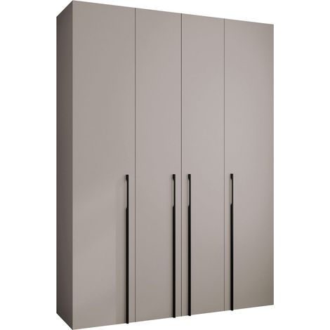 Armoire Hartford 570, Cachemire, 246x180x42cm, Portes d'armoire: Avec des charnières, Nombre d'étagères: 0 (1/5)