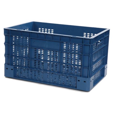 Bac EUROBOX Ajouré - 600X400XH330 - Bleu - Matériel CHR Pro