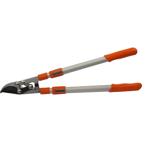 Coupe-Branches Télescopique - Bras Extensibles de 70 à 100 cm en Aluminium 6 Positions - Lames Tirantes pour Bois Tendre en Acier Traité - Ø Coupe : 38 mm