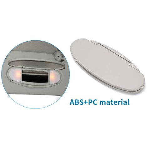 QORVA-Pare-soleil miroir de vanité couverture pare-soleil miroir remplacement pour BMW Mini R55 R56 R60 2007-2014