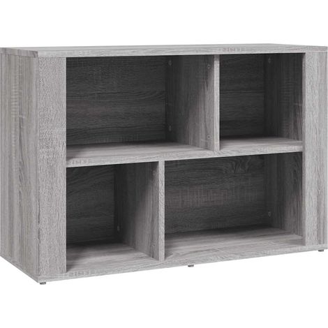 Maison Exclusive - Aparador de madera contrachapada gris Sonoma 8