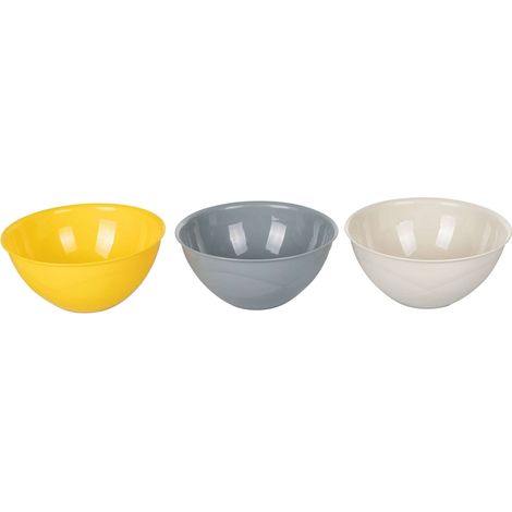 INSALATIERA 28 AVORIO-GRIGIO-GIALLO 3 COLORI ASSORTITI (1/5)
