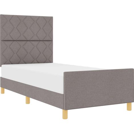 Maison Exclusive - Struttura del letto con testiera Talpa 90 x 190 cm Tessuto (1/5)