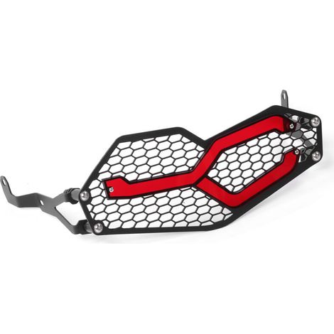 Grill protezione faro moto, paravento luci frontali con accessori, adatto per F750GS/F850GS 2018-2019 (rosso) (1/3)