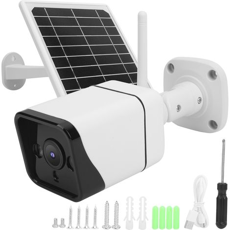 TOIVIZE-Caméra de sécurité extérieure solaire 1080p avec détection de mouvement et batterie, étanche IP67, installation sans fil (1/4)