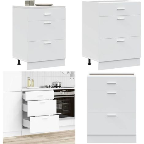 vidaXL Küchenunterschrank Weiß Holzwerkstoff (1/5)