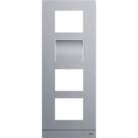 Platine 1/4 audio/vidéo acier inoxydable 2TMA130160X0005 ABB 41384CF-S
