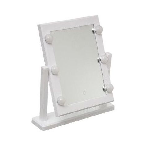 Miroir blanc avec éclairage LED (1/3)