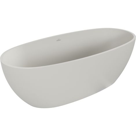 Mexen Torino baignoire autoportante en conglomérat 175 x 78 cm, béton mat - 57271757861 (1/5)