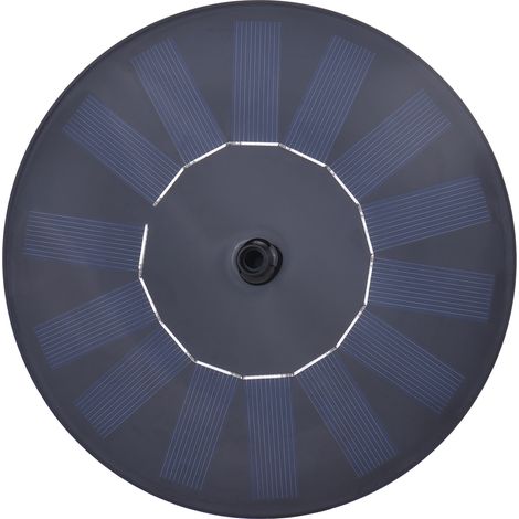 Pompe fontaine photovoltaïque panneau verre amélioré hauteur ajustable pour abreuvoir oiseaux jardin étang piscine 16cm/6.3in (1/5)