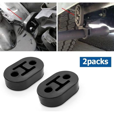 Support d'échappement en caoutchouc EPDM – Réduit bruit et vibrations – Adaptation universelle pour voitures et SUV – 2 pièces (1/4)