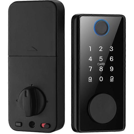 Serrure connectée Tuya sans clé - Déverrouillage par application pour porte intérieure, modèle 1 (1/5)