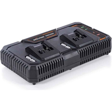 Evolution 108-0001A R18RCH-Li2 EXT Double Dock Rapid Charger 18V Li-ion EVLR18RCH2