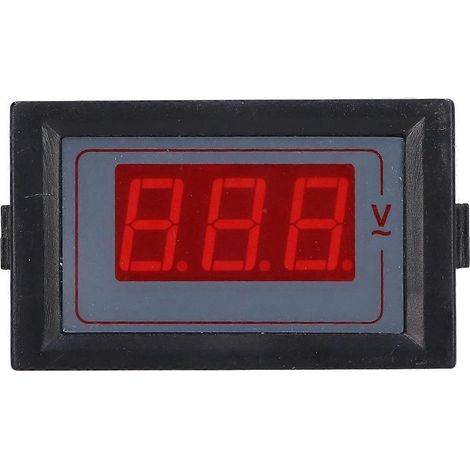 Digitales Voltmeter mit LED-Anzeige, 2-Draht-Spannungsmessgerät, Messbereich 50–500 V für Wechselstrom 5035–500 V